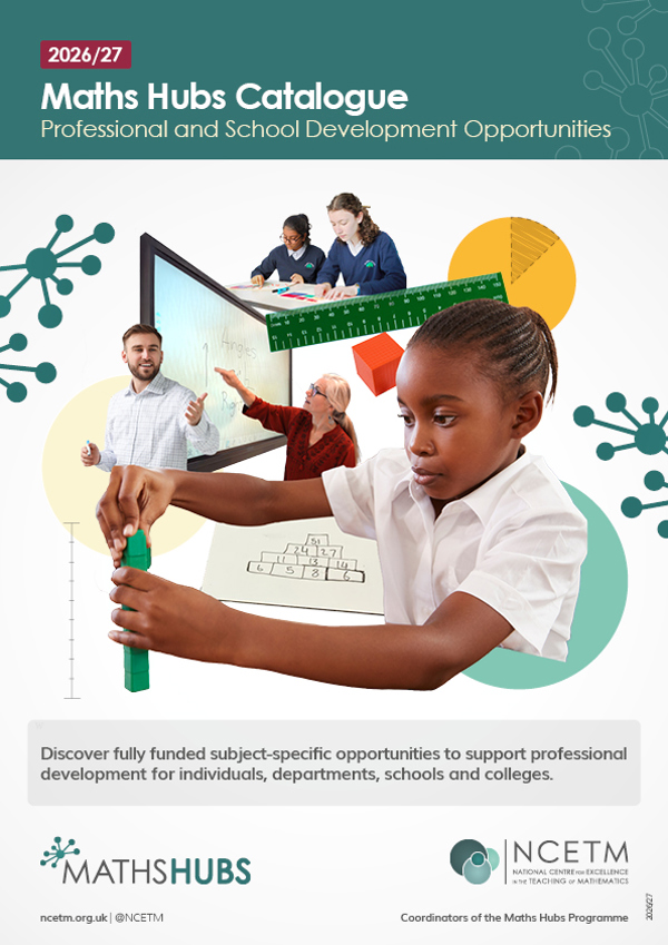 NCETM Maths Hubs Catalogue Cover