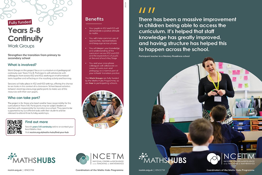 Maths Hubs CPD opportunities for 2023/24 now available