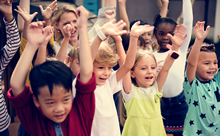 Children singing